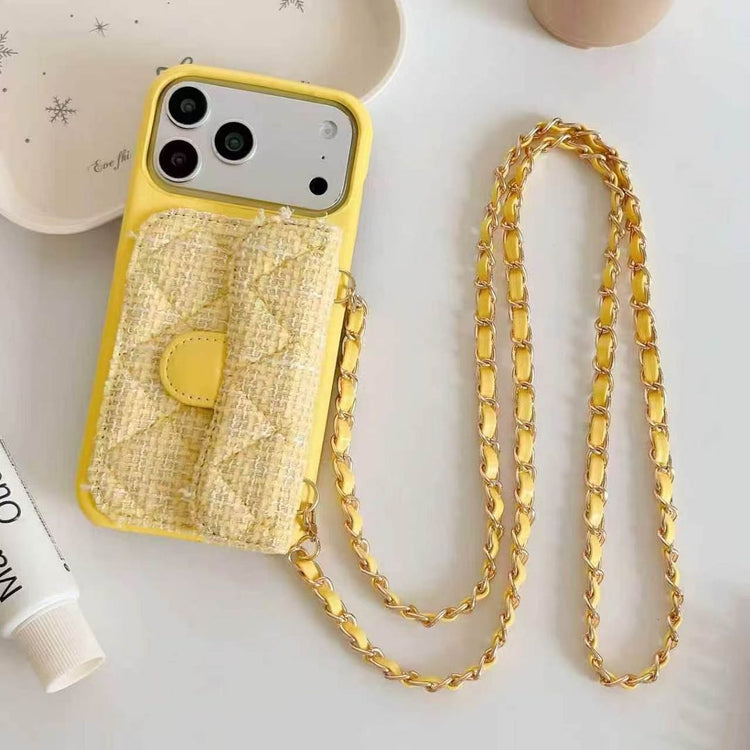Tweed Chain Phone Case – Lemon